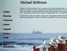 Tablet Screenshot of michaelmcbroom.com